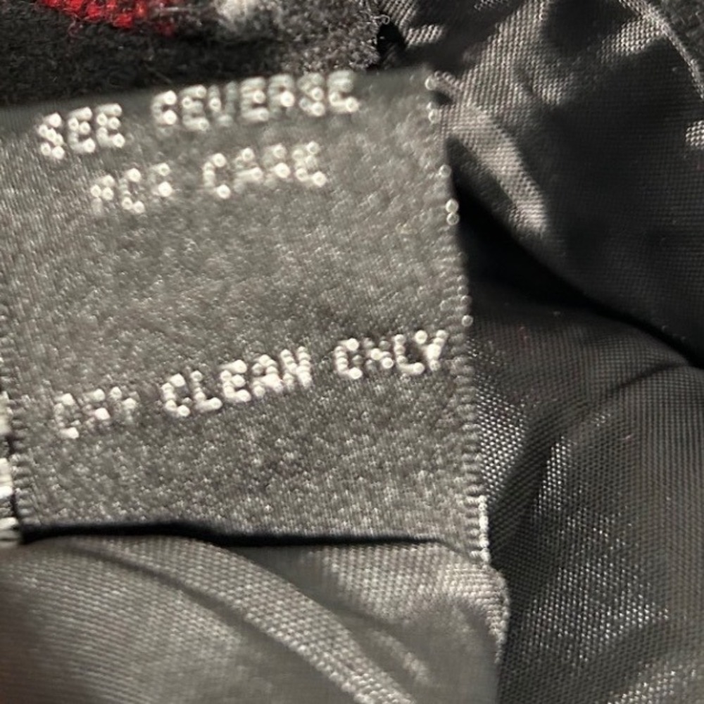 Mirror Image Patchwork Jacket Sz Medium Red Black… - image 7